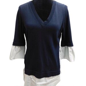 💙 Etcetera Layered Look Top – Size Small